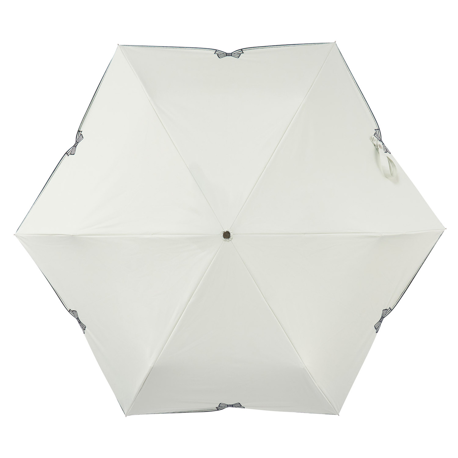 【遮光率100%】一級遮光の折りたたみ日傘｜ミニリボンスカラップ