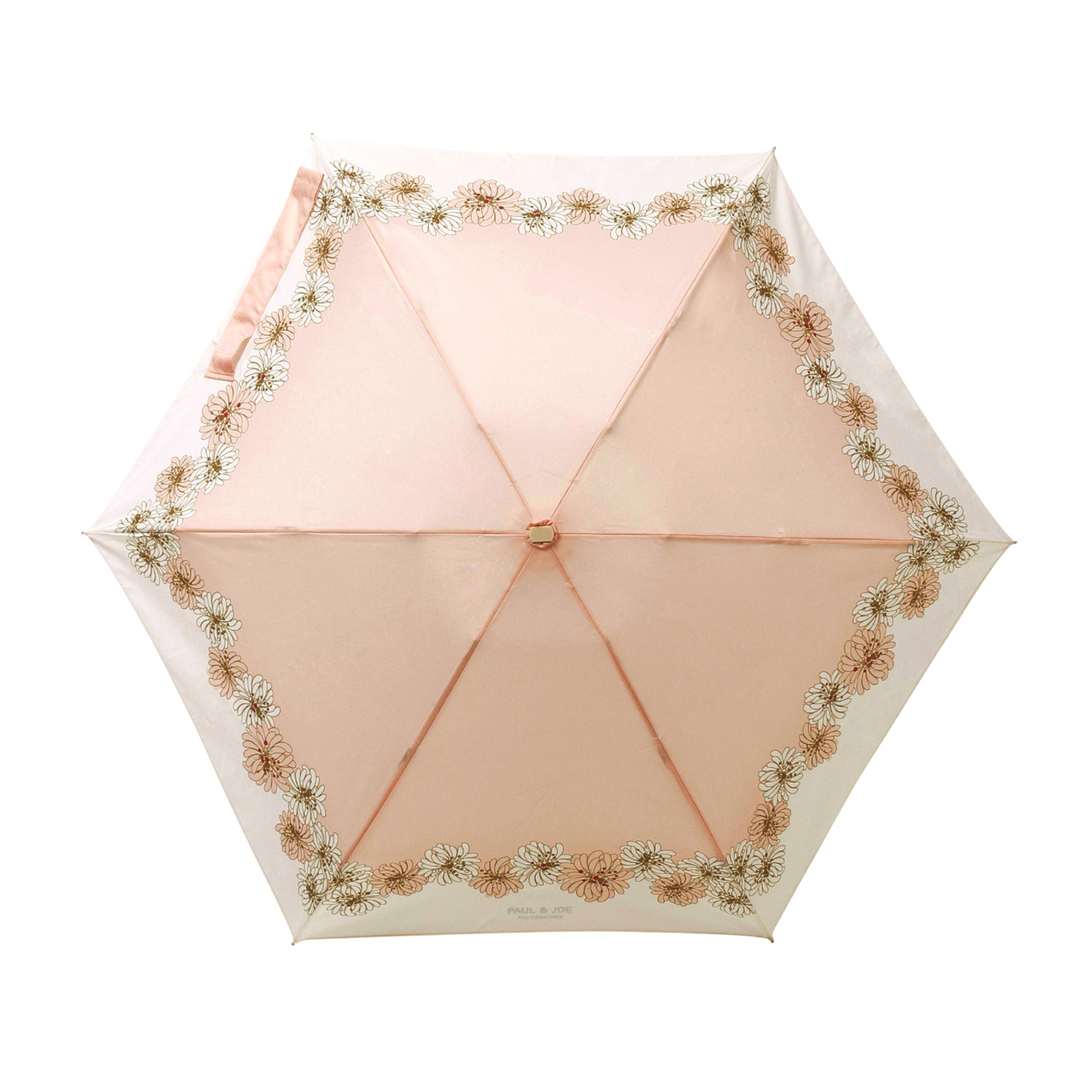 一級遮光/晴雨兼用 5段式ミニ折りたたみ傘＜クリザンテーム＞