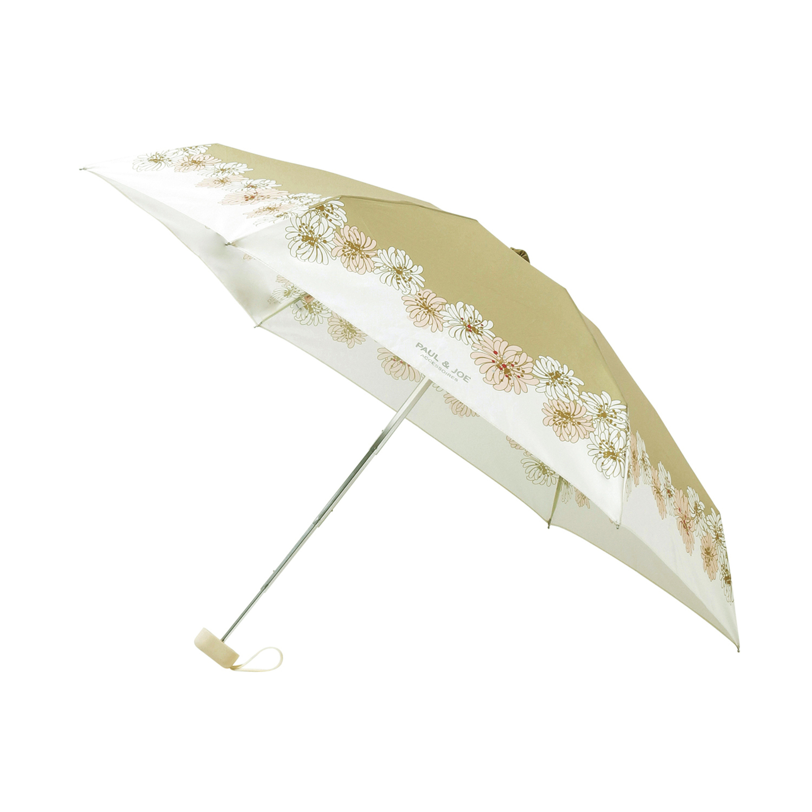 一級遮光/晴雨兼用 5段式ミニ折りたたみ傘＜クリザンテーム＞