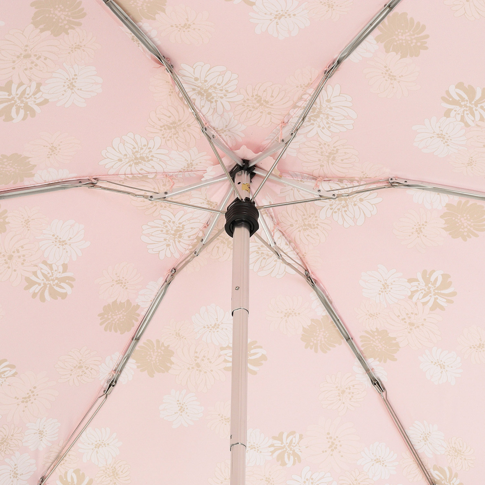 ポーチ付き 晴雨兼用5段式ミニ折りたたみ傘＜クリザンテーム＞