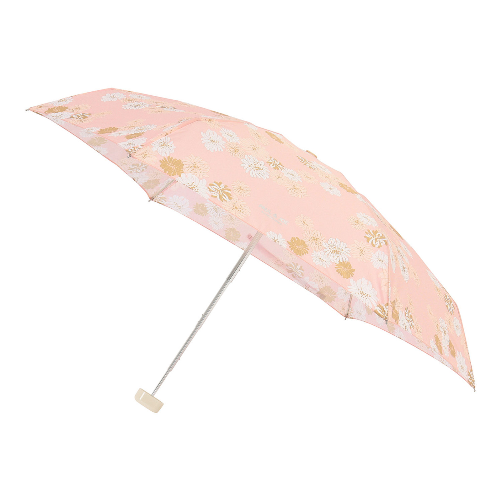 ポーチ付き 晴雨兼用5段式ミニ折りたたみ傘＜クリザンテーム＞