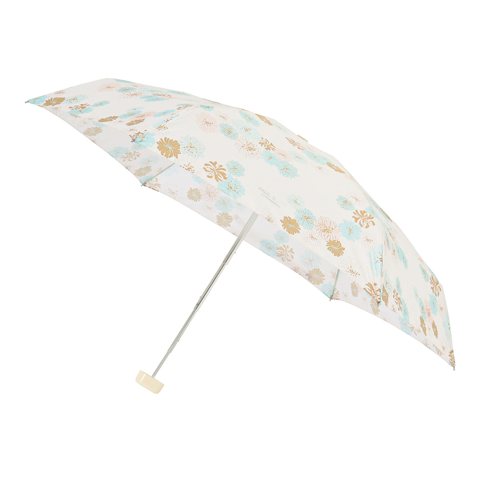 ポーチ付き 晴雨兼用5段式ミニ折りたたみ傘＜クリザンテーム＞