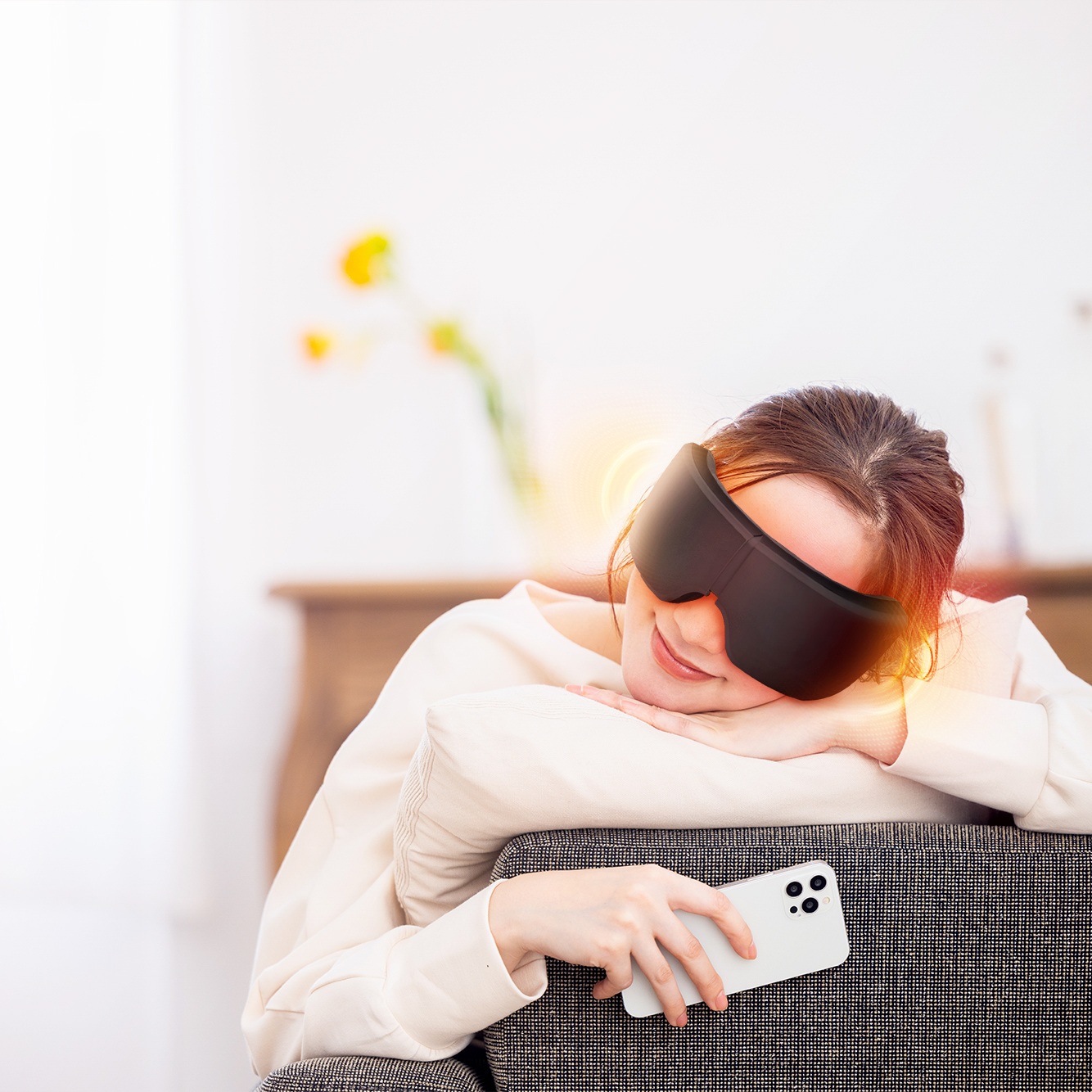 【温熱&加圧】ホットアイマスク＜EYE RELAX S＞