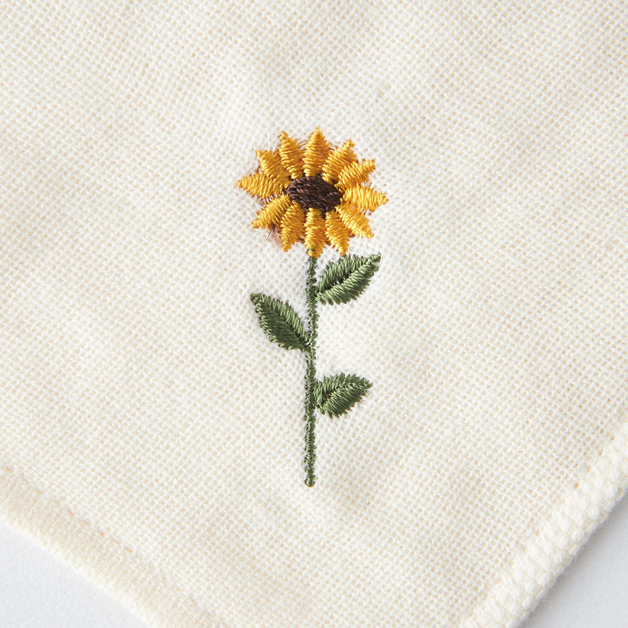 【まとめ買い5枚セット】今治タオル花刺繍ハンカチ