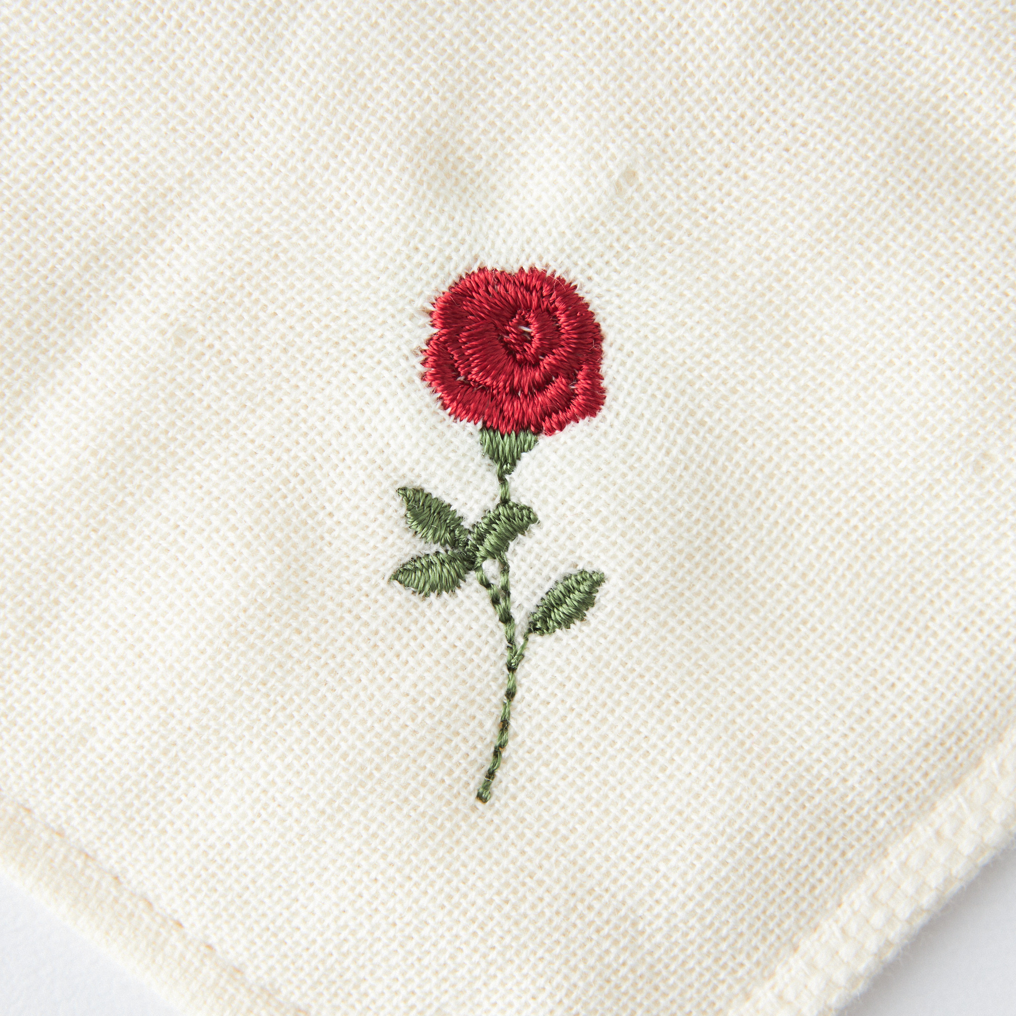 【まとめ買い5枚セット】今治タオル花刺繍ハンカチ