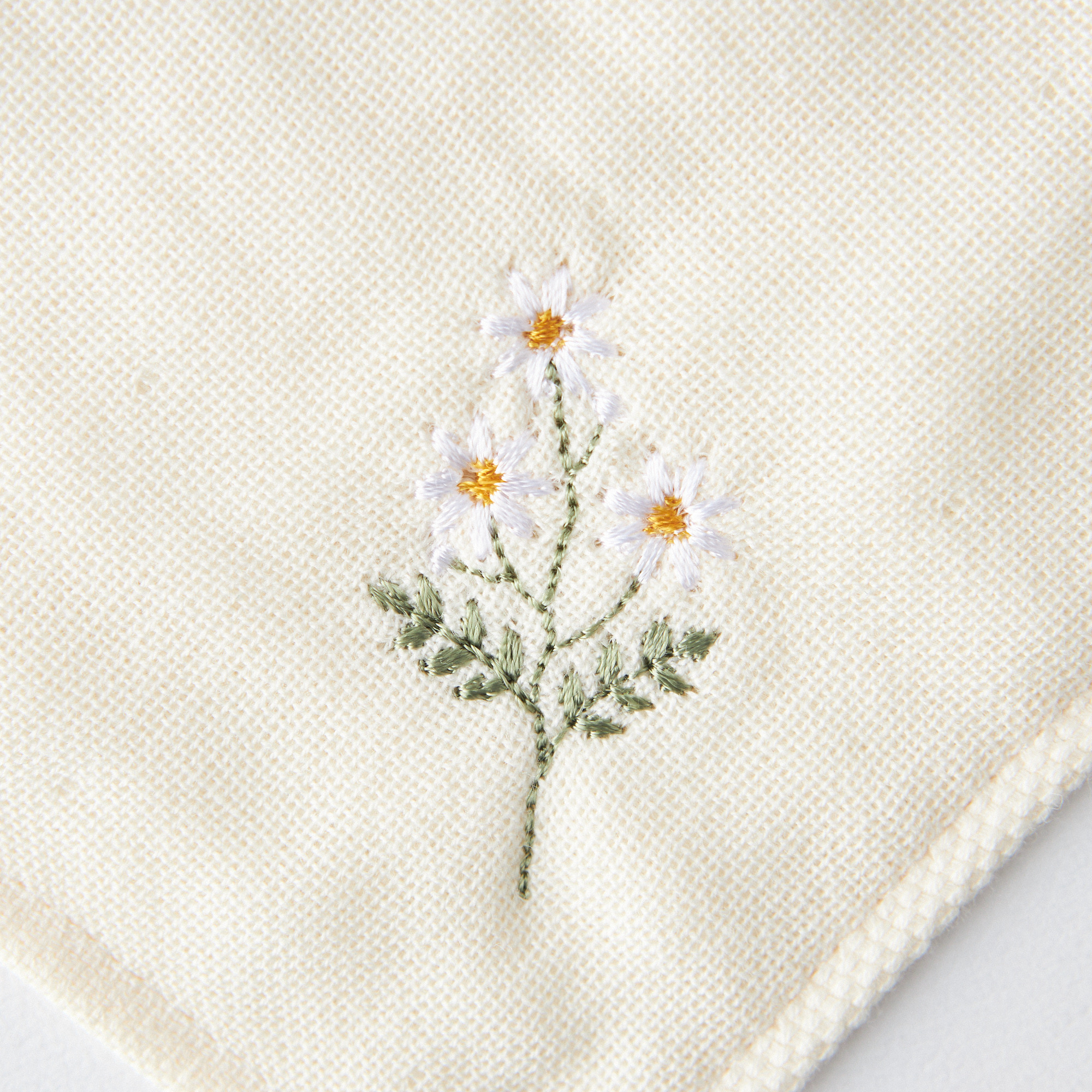 【まとめ買い5枚セット】今治タオル花刺繍ハンカチ