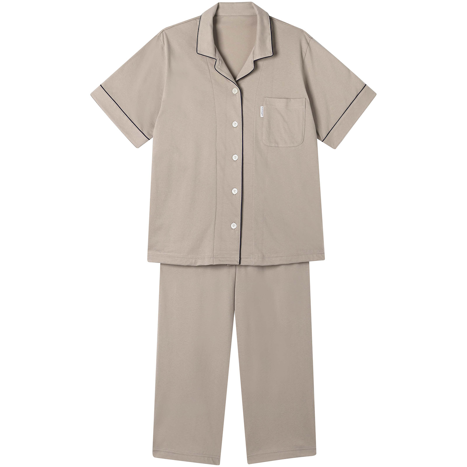 【やわらかさ続く】上質コットンの半袖レディースパジャマ【睡眠科学】