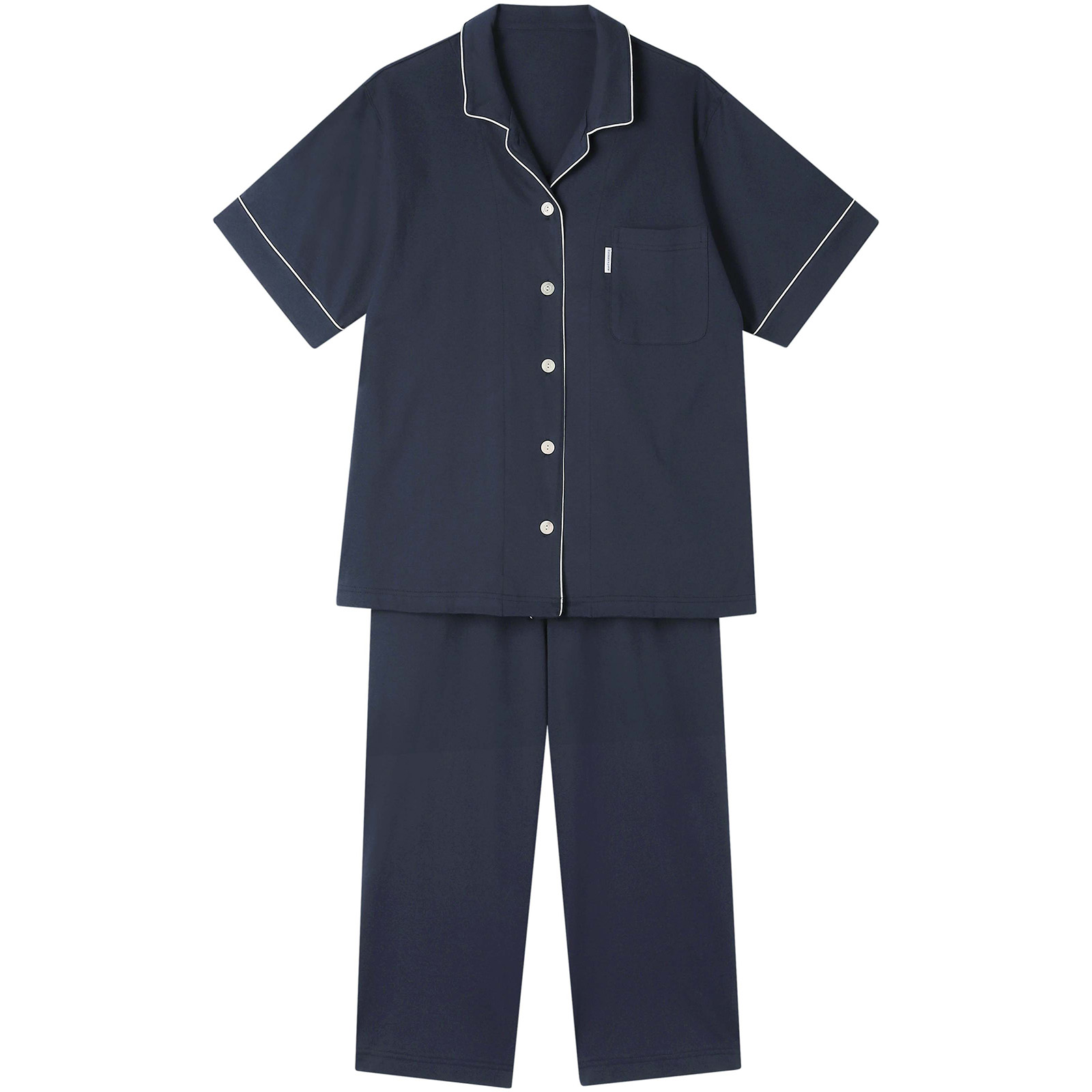 【やわらかさ続く】上質コットンの半袖レディースパジャマ【睡眠科学】