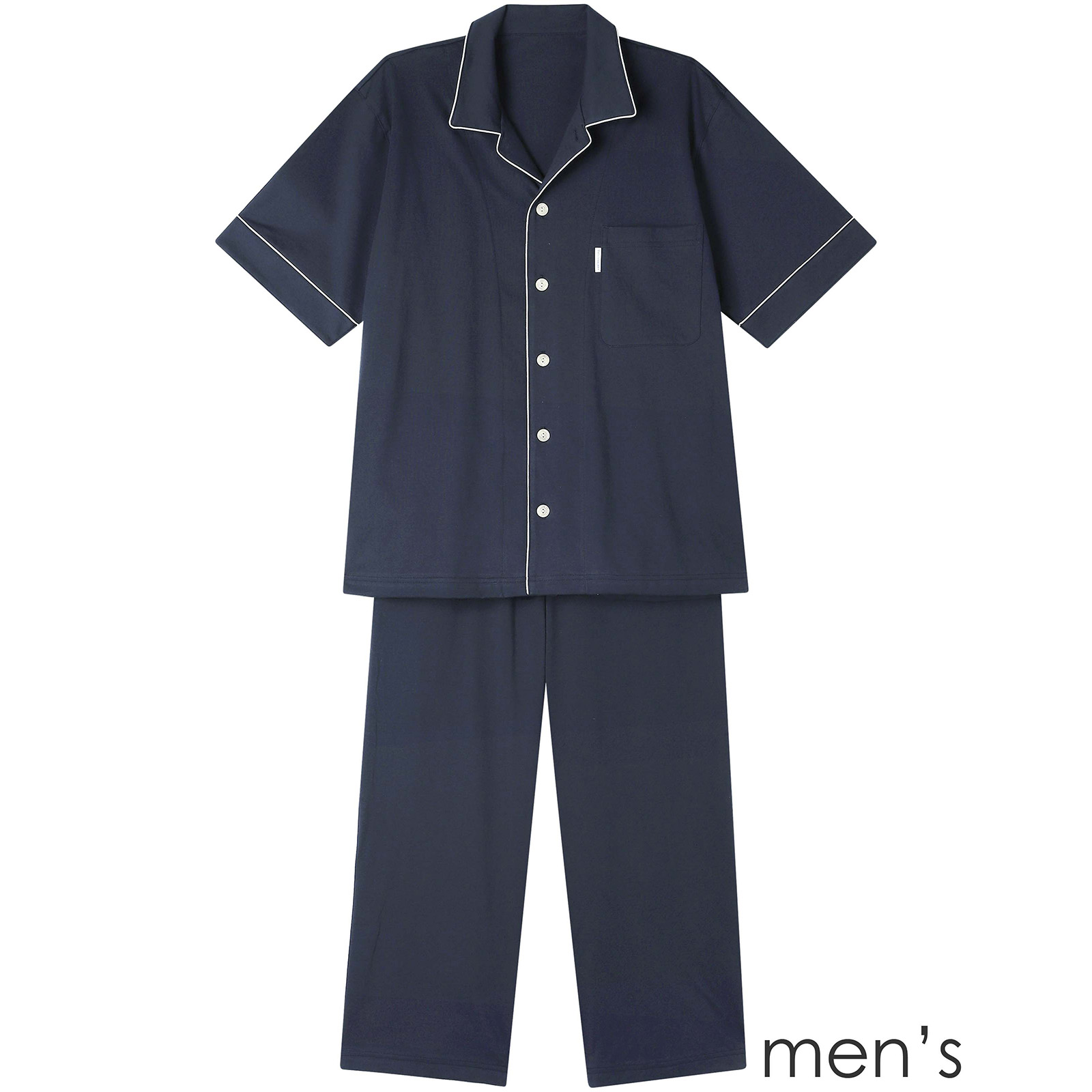 【やわらかさ続く】上質コットンの半袖メンズパジャマ【睡眠科学】