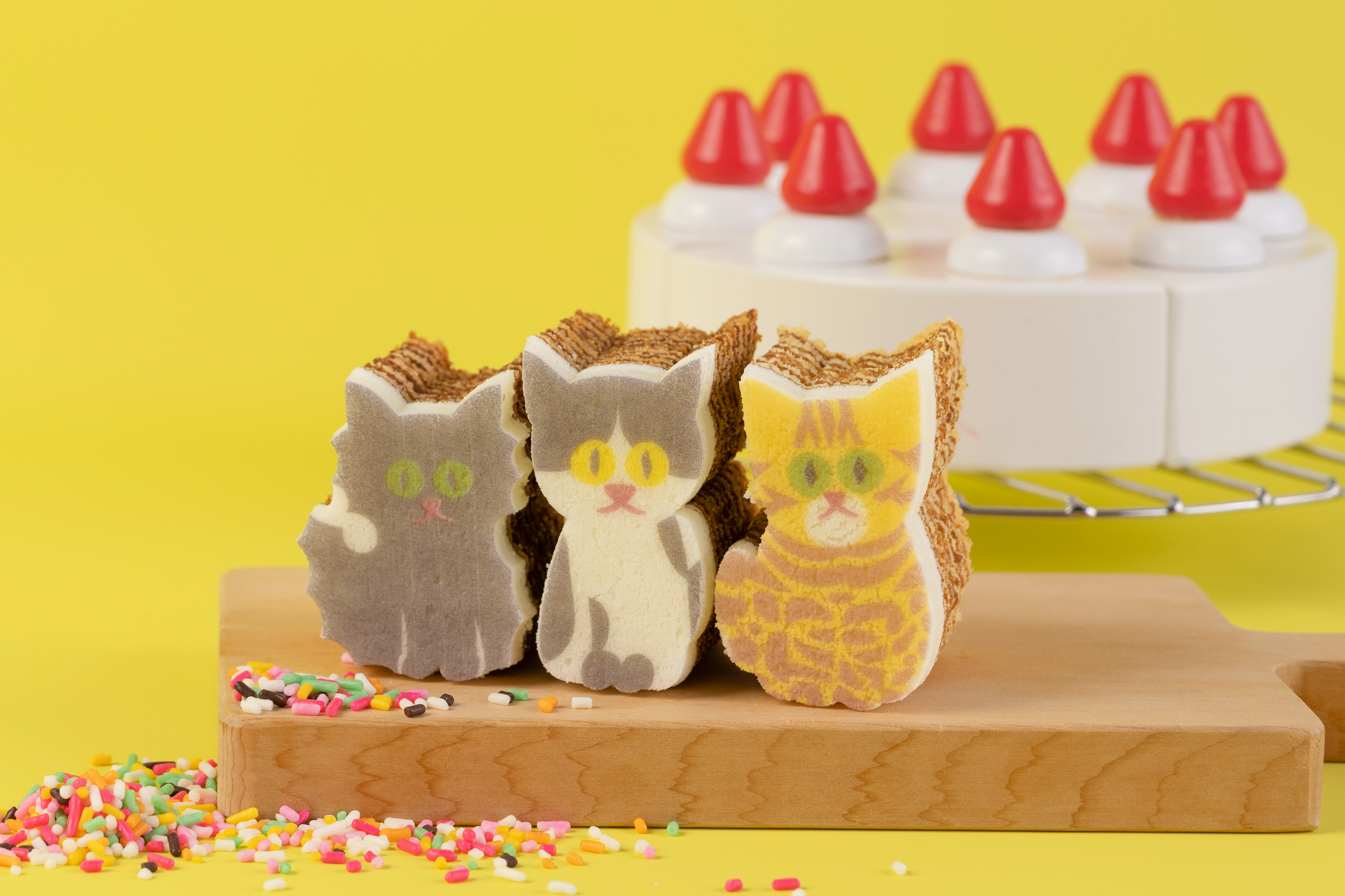 CatOut！3個セット（くろねこ、ぶちねこ、ベンガルねこ）