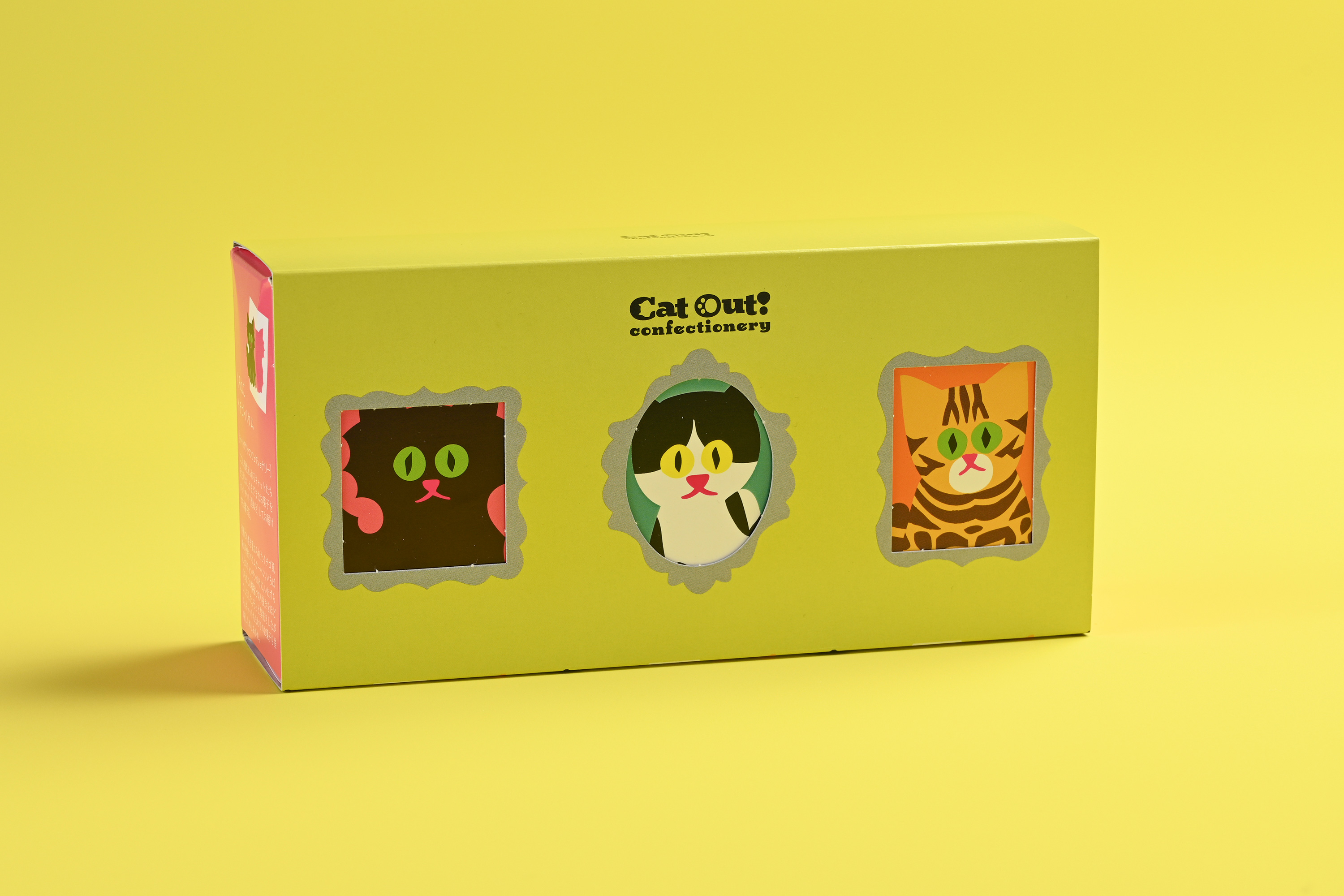 CatOut！3個セット（くろねこ、ぶちねこ、ベンガルねこ）