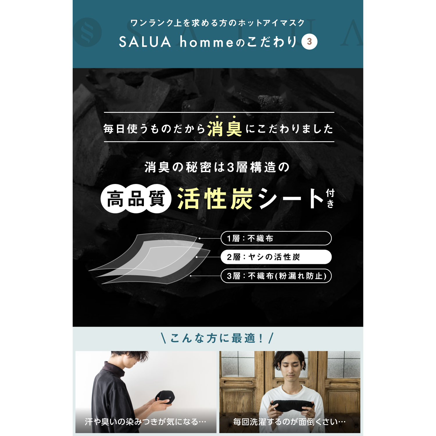 【BOX付き/彼氏に贈る】メンズ用ホットアイマスクと日本製ラインソックスのセット