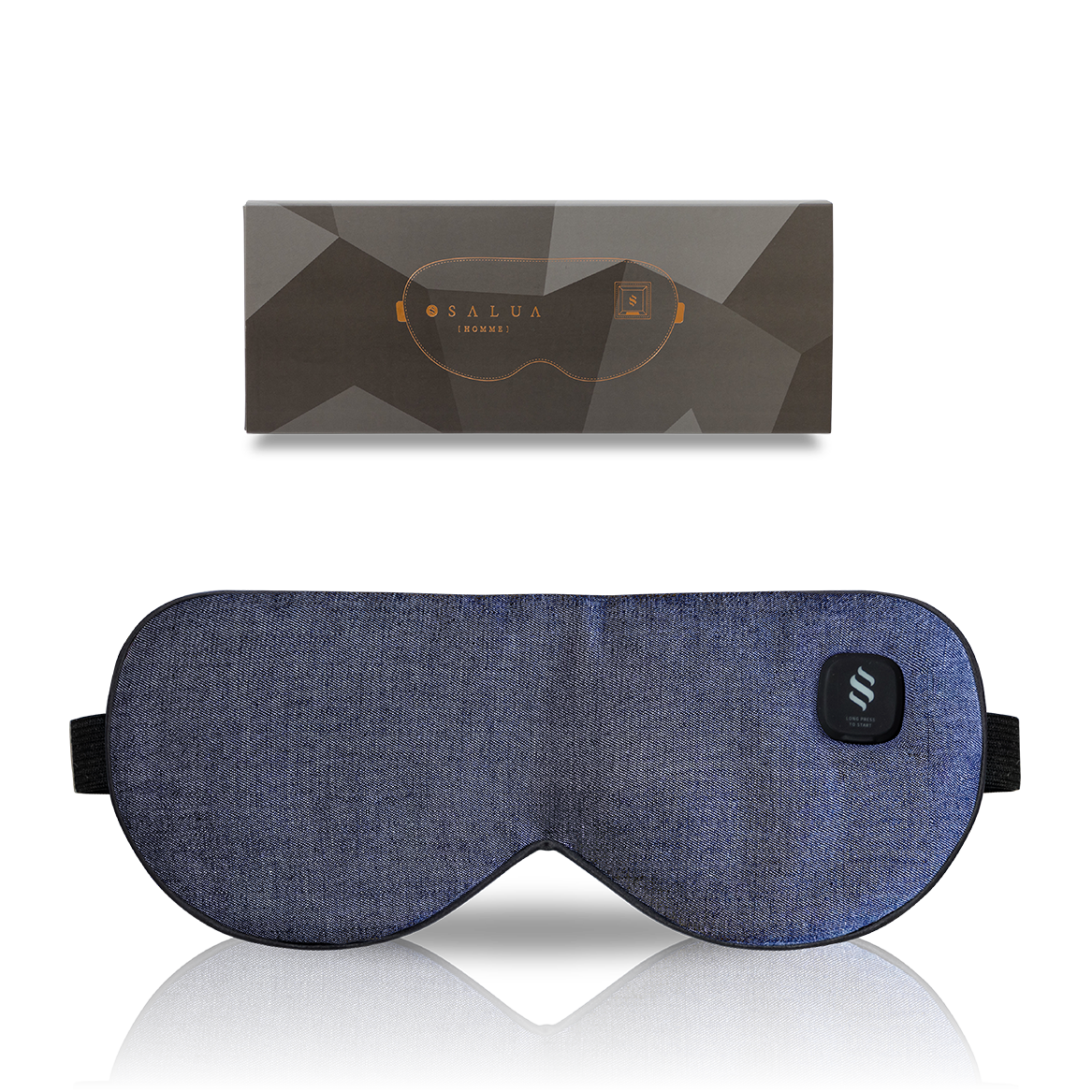 【BOX付き/彼氏に贈る】メンズ用ホットアイマスクと日本製ラインソックスのセット