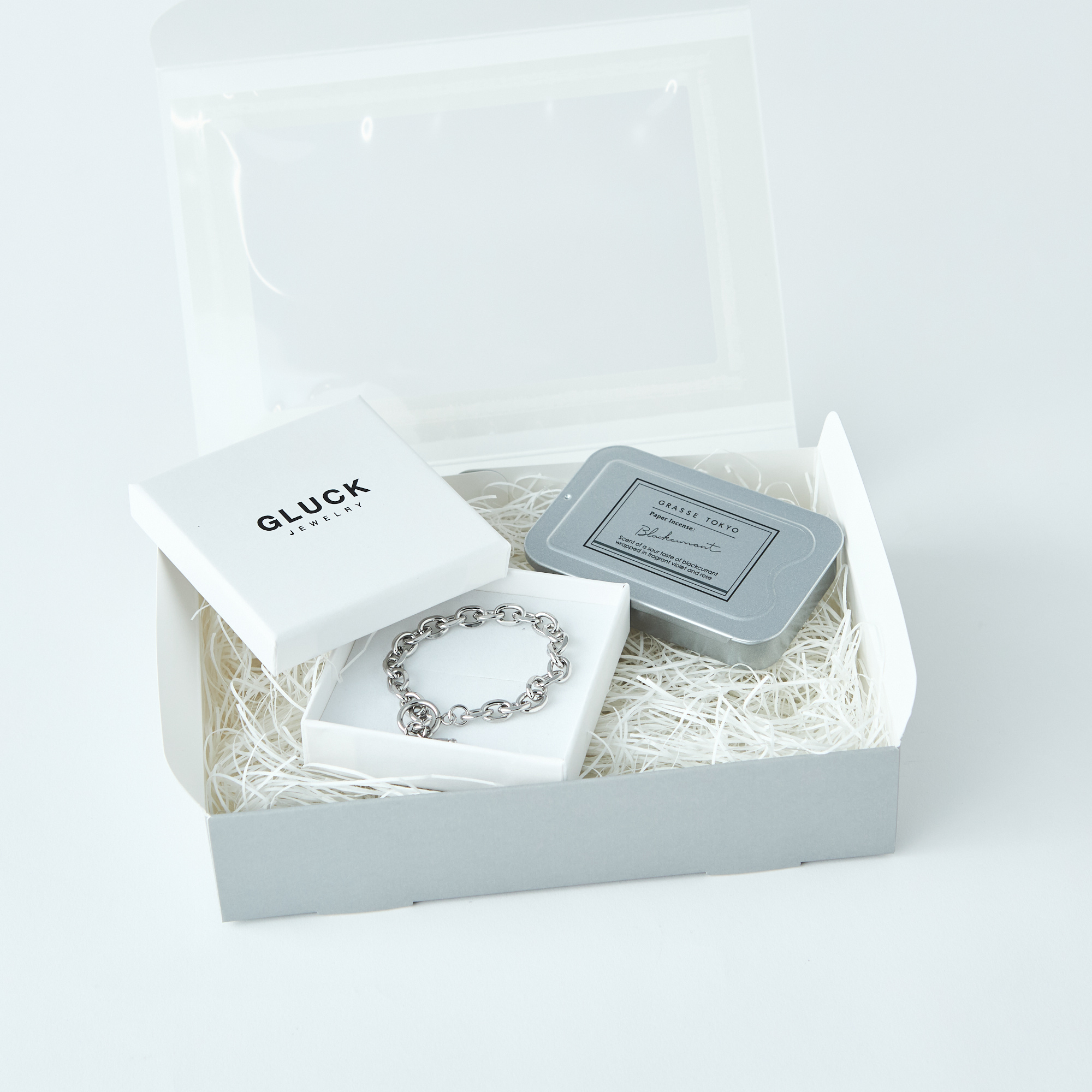 【BOX付き/おしゃれな彼に】ブレスレットと紙のお香のセット