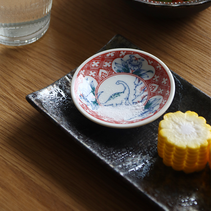 江戸っ子恐竜　六客まめ皿揃（EK88-Y03）