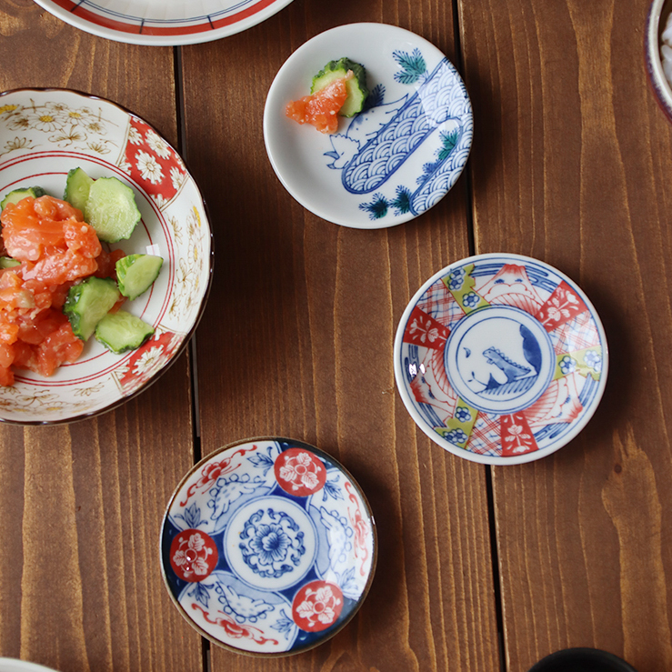 江戸っ子恐竜　六客まめ皿揃（EK88-Y03）