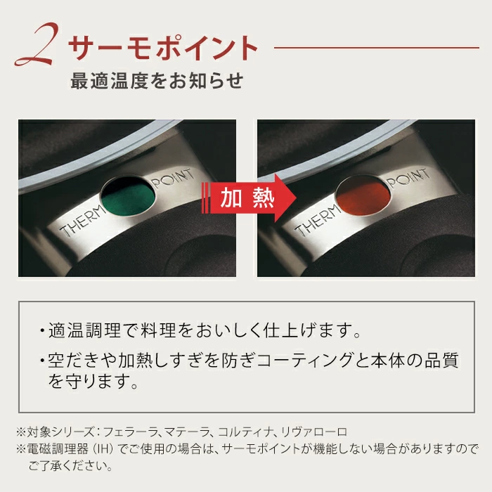 バッラリーニ フェラーラ 深型フライパン 焼きごろセンサー付き