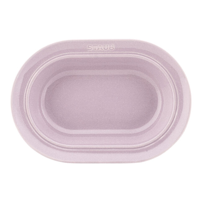 ストウブ　ダイニングライン オーバルプレート 25cm シフォンローズ
