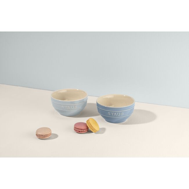 ストウブ セラミック ボウルセット ペア マカロンブルー