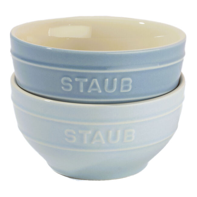 ストウブ セラミック ボウルセット ペア マカロンブルー | Staub