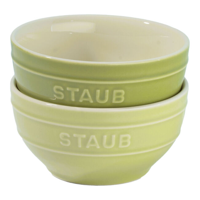 ストウブ セラミック ボウルセット ペア マカロングリーン