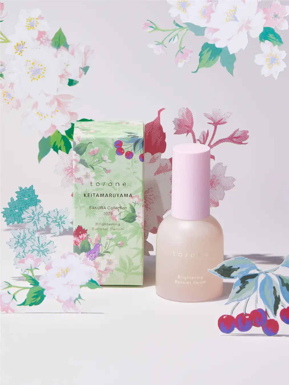 【to/one×KEITAMARUYAMA】トーン ブライトニング ブースター セラム SAKURA in Bloom