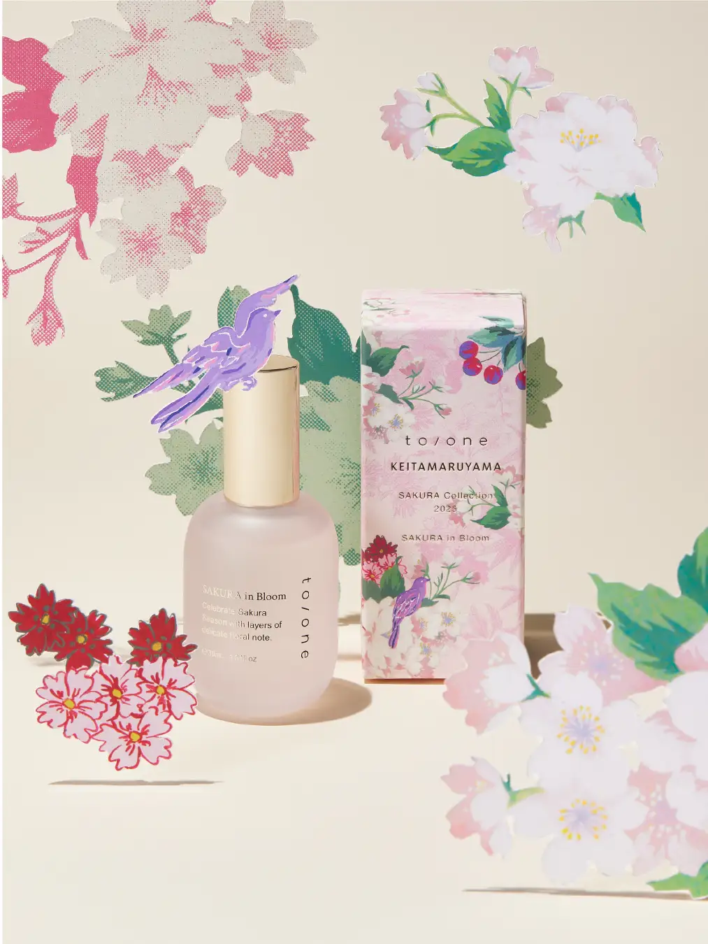 【to/one×KEITAMARUYAMA】トーン オードトワレ SAKURA in Bloom