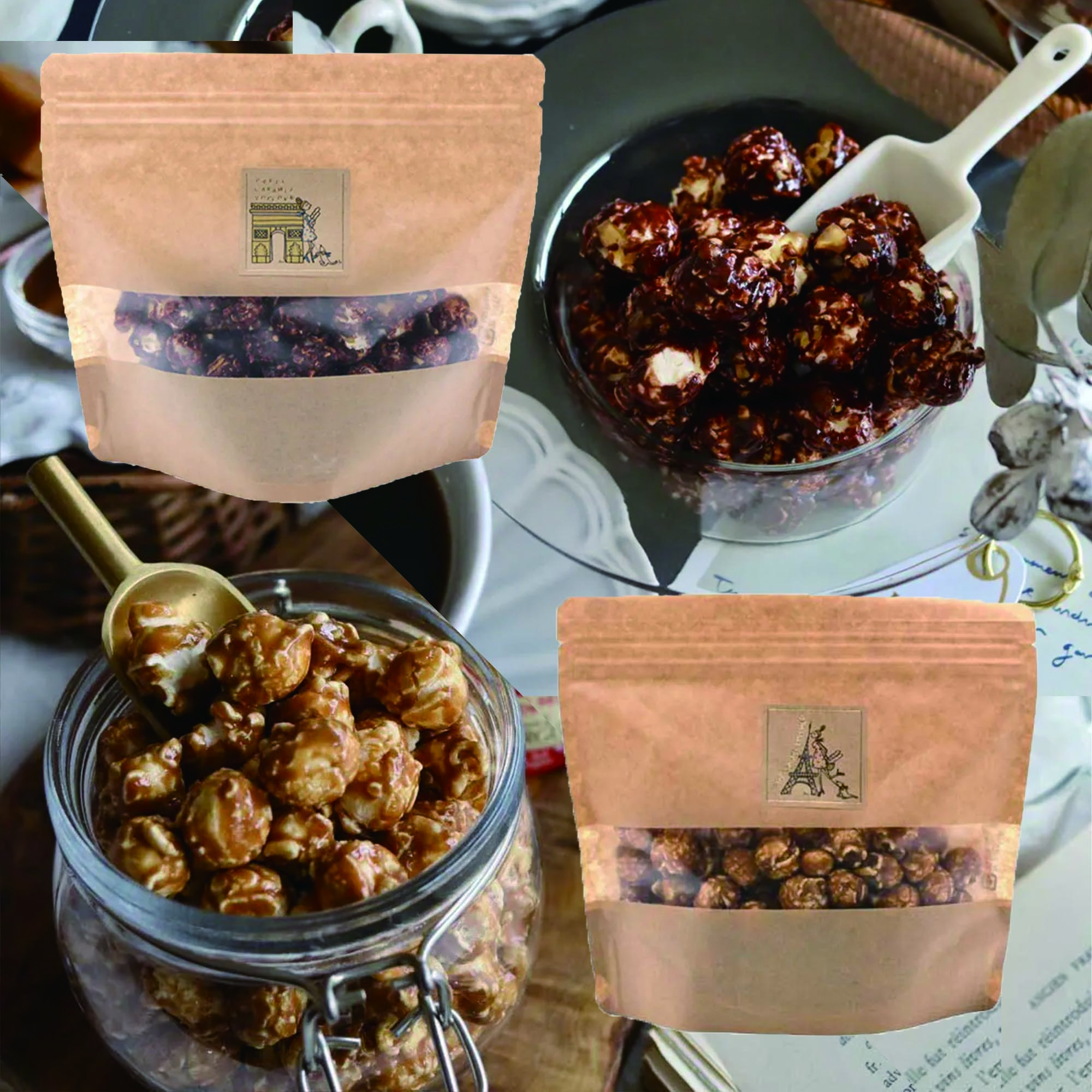 【フレーバーを選べる！】ポップコーン2点セット(キャラメル/ショコラ)