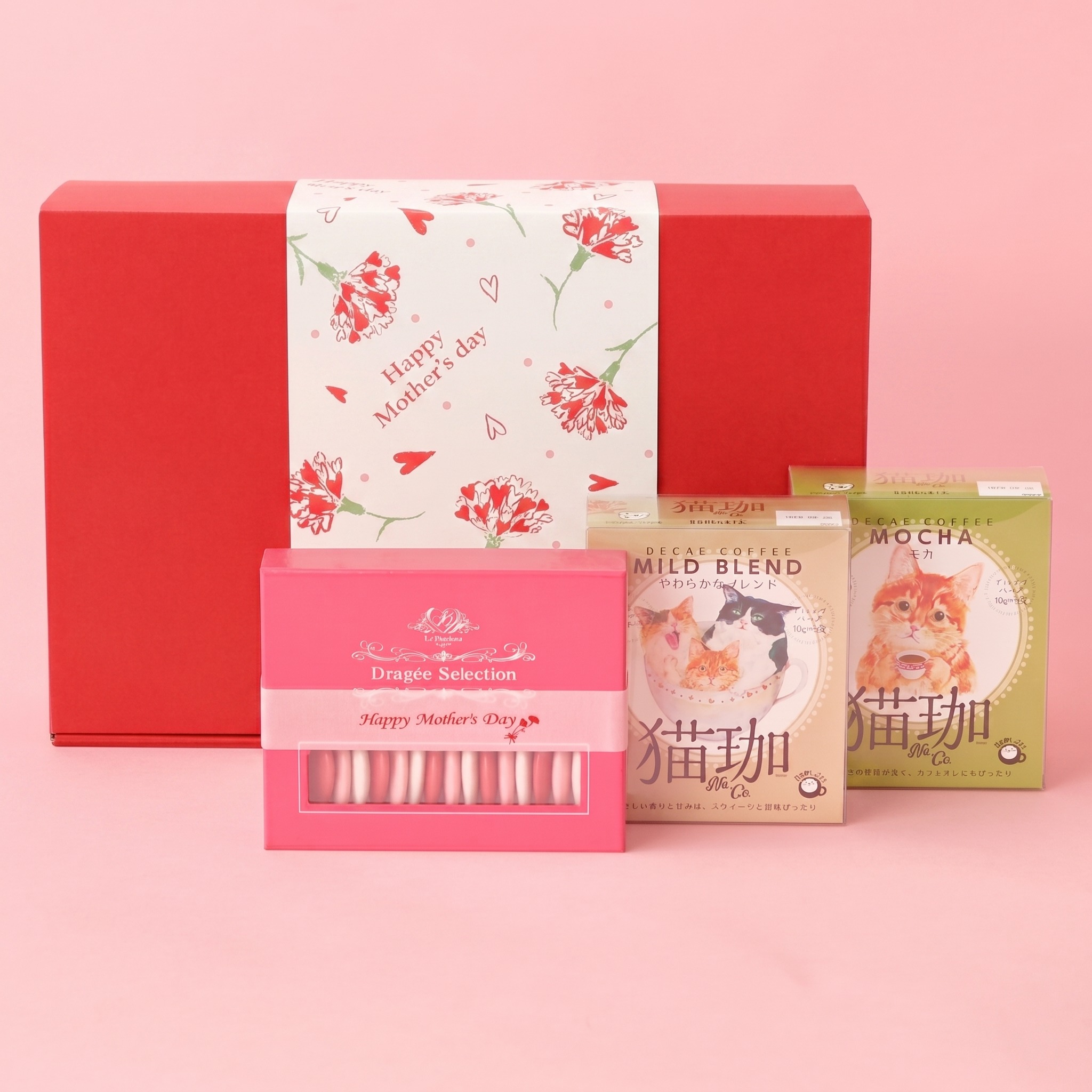 【母の日限定BOX付き】カラフルドラジェとデカフェコーヒーのセット