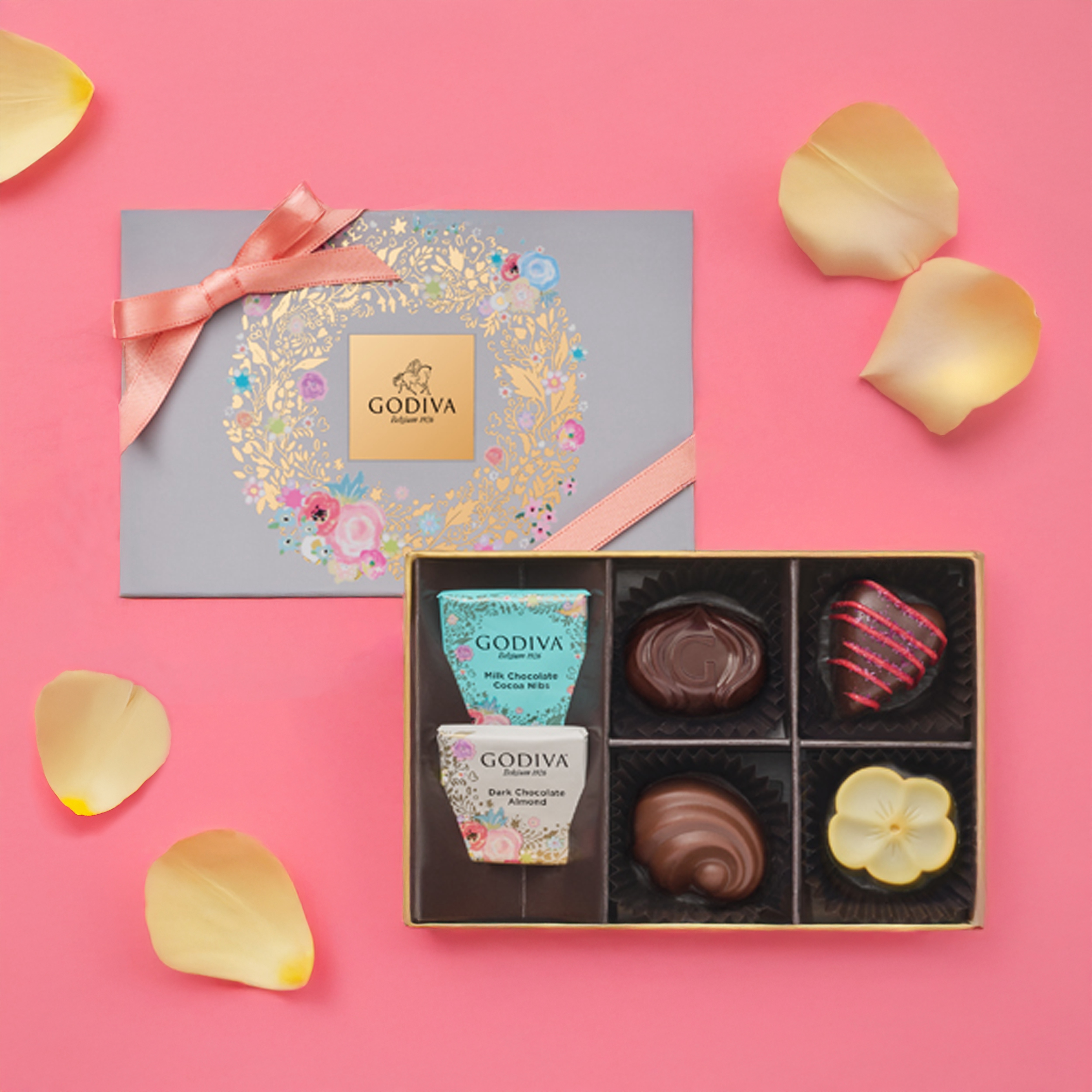 【選べるBOX付き】お花のチョコとアイマスクのセット