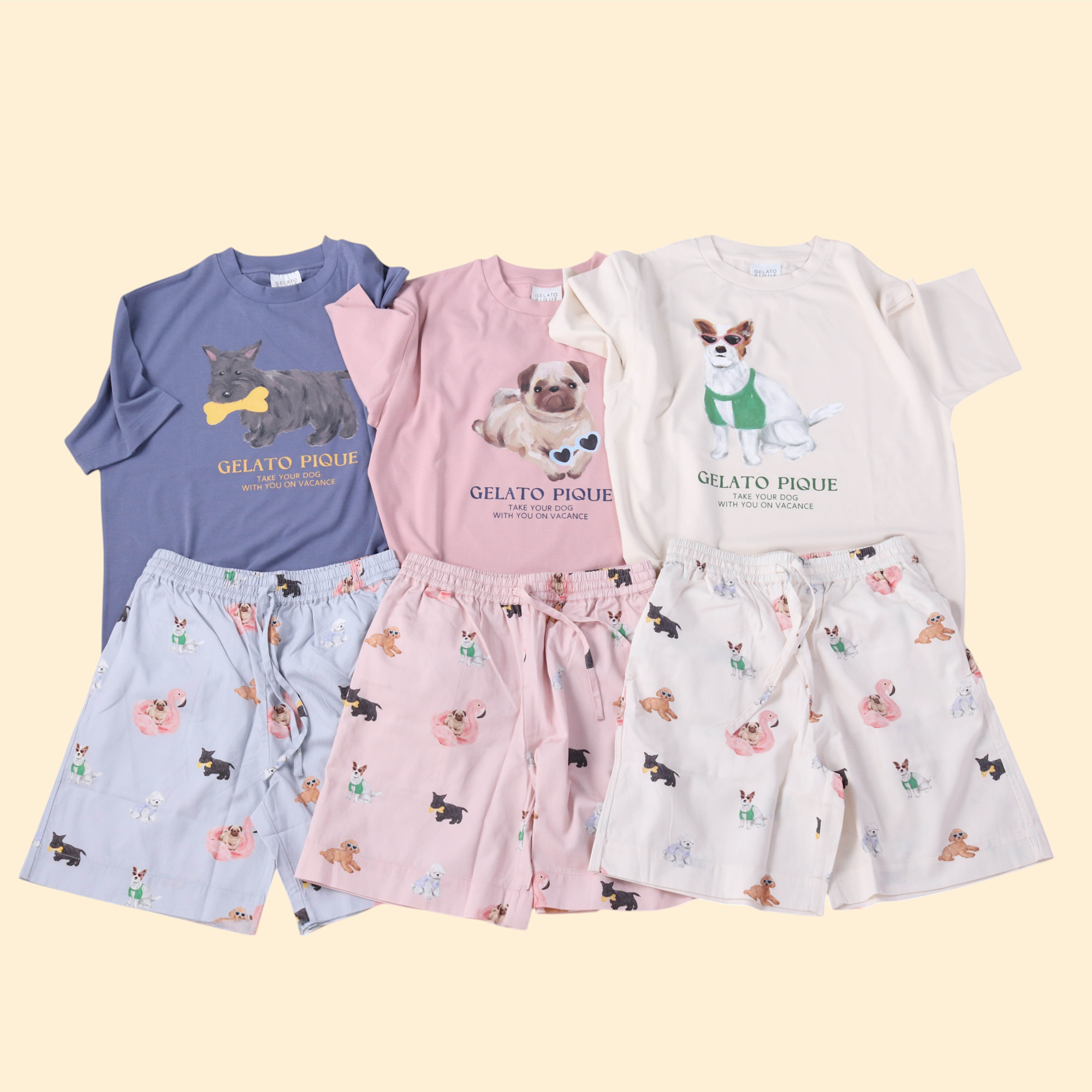 ジェラートピケ　DOG柄ワンポイントTシャツ&ショートパンツ　チワワ 楽天市場】【ラッピング済み】DOG柄ワンポイントTシャツ