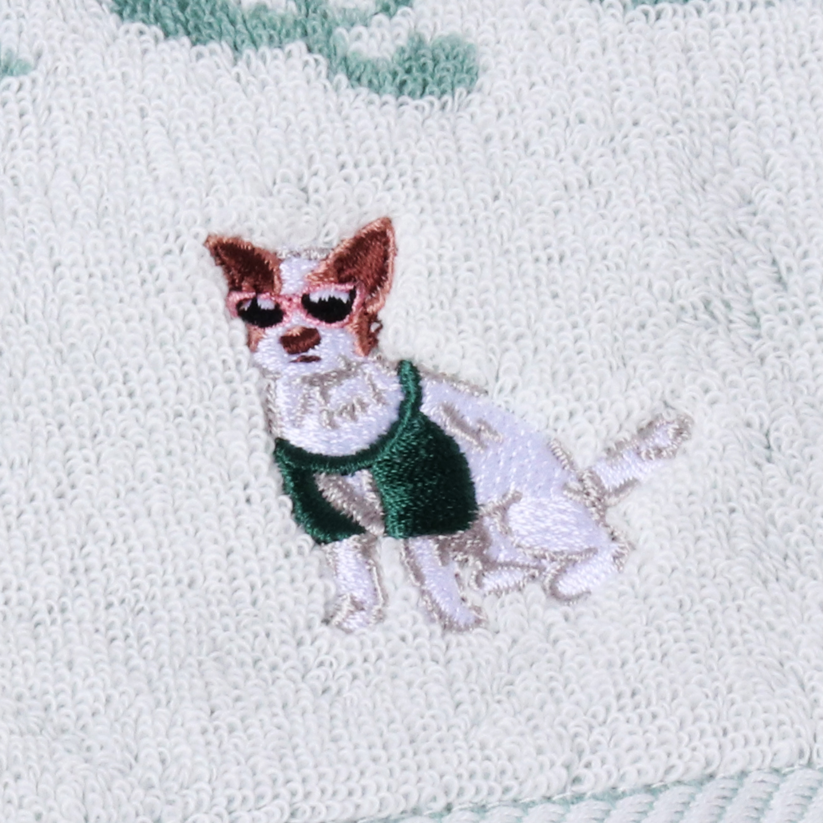 【WOMEN】SUMMER DOG柄巾着＆ハンドタオルセット