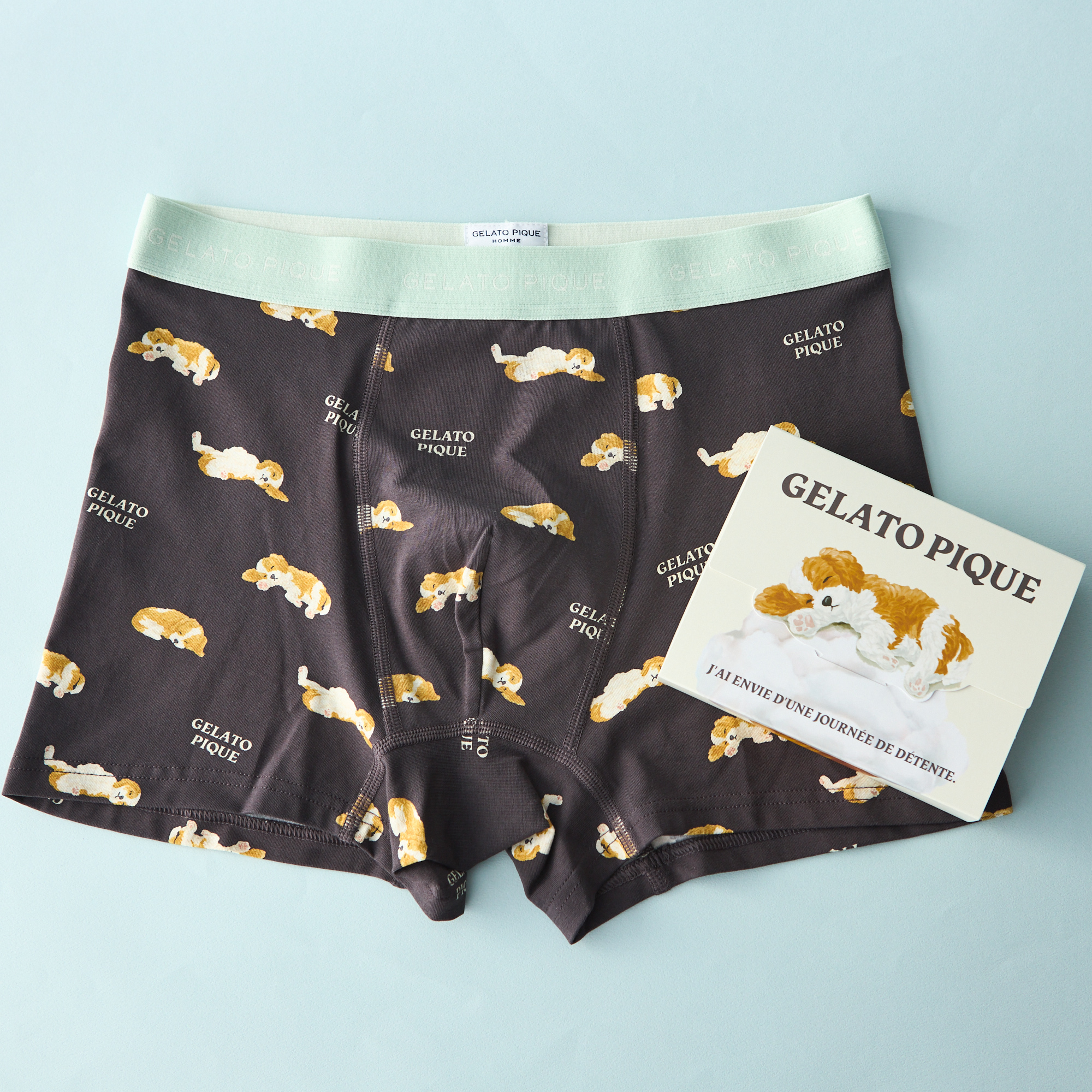 【HOMME】スリーピングドッグ柄アンダーウェア＜BOX入り＞