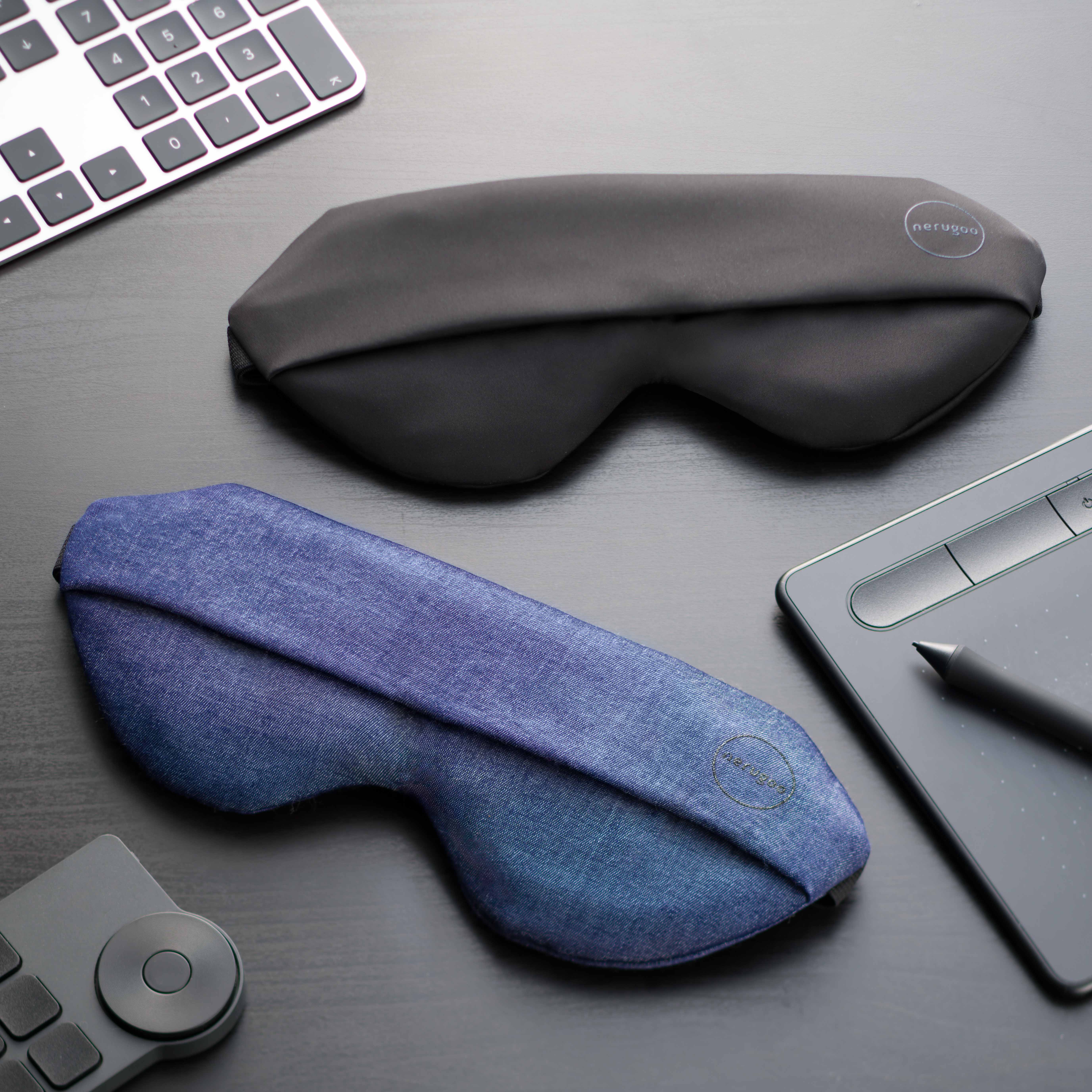 【名入れ刺繍】新素材グラフェン採用 充電式ホットアイマスク ForMEN