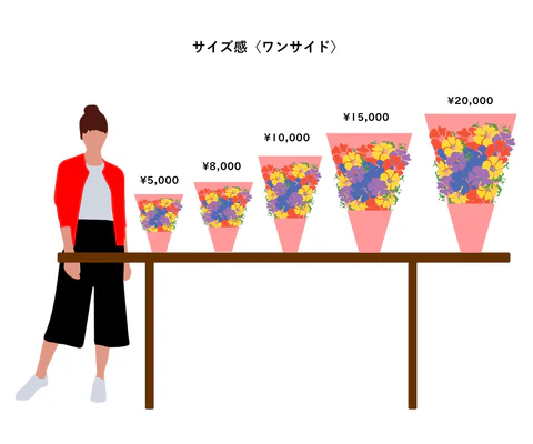 ワンサイド・ブーケ 15000