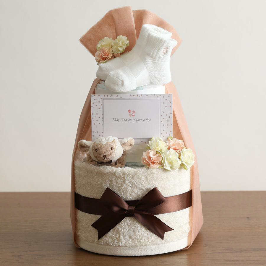 ラルフローレン ベビーソックス 今治タオル おむつケーキ 名入れ 出産祝い