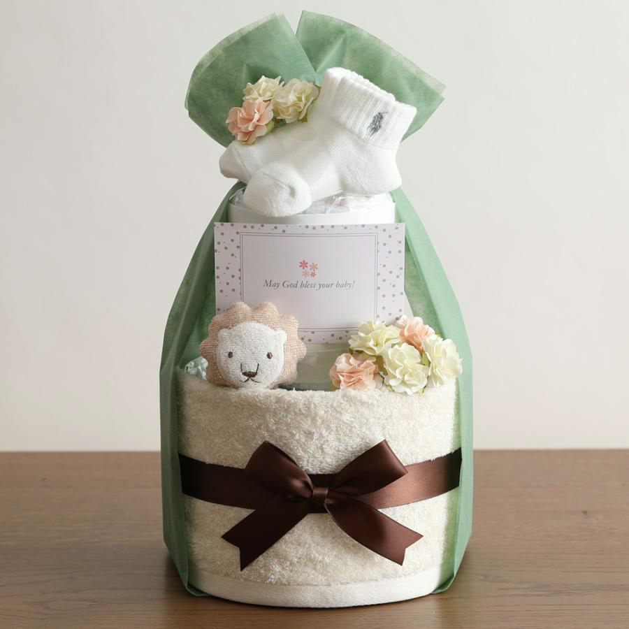 ラルフローレン ベビーソックス 今治タオル おむつケーキ 名入れ 出産祝い