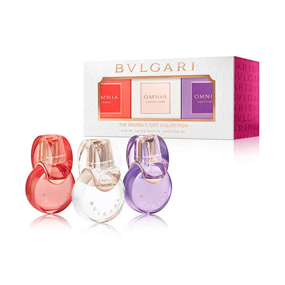 【未使用】ブルガリ オムニア 3本コレクション 15ml×3 ブルガリ オムニア ギフトコレクション 15ml×3 （クリスタリン＋