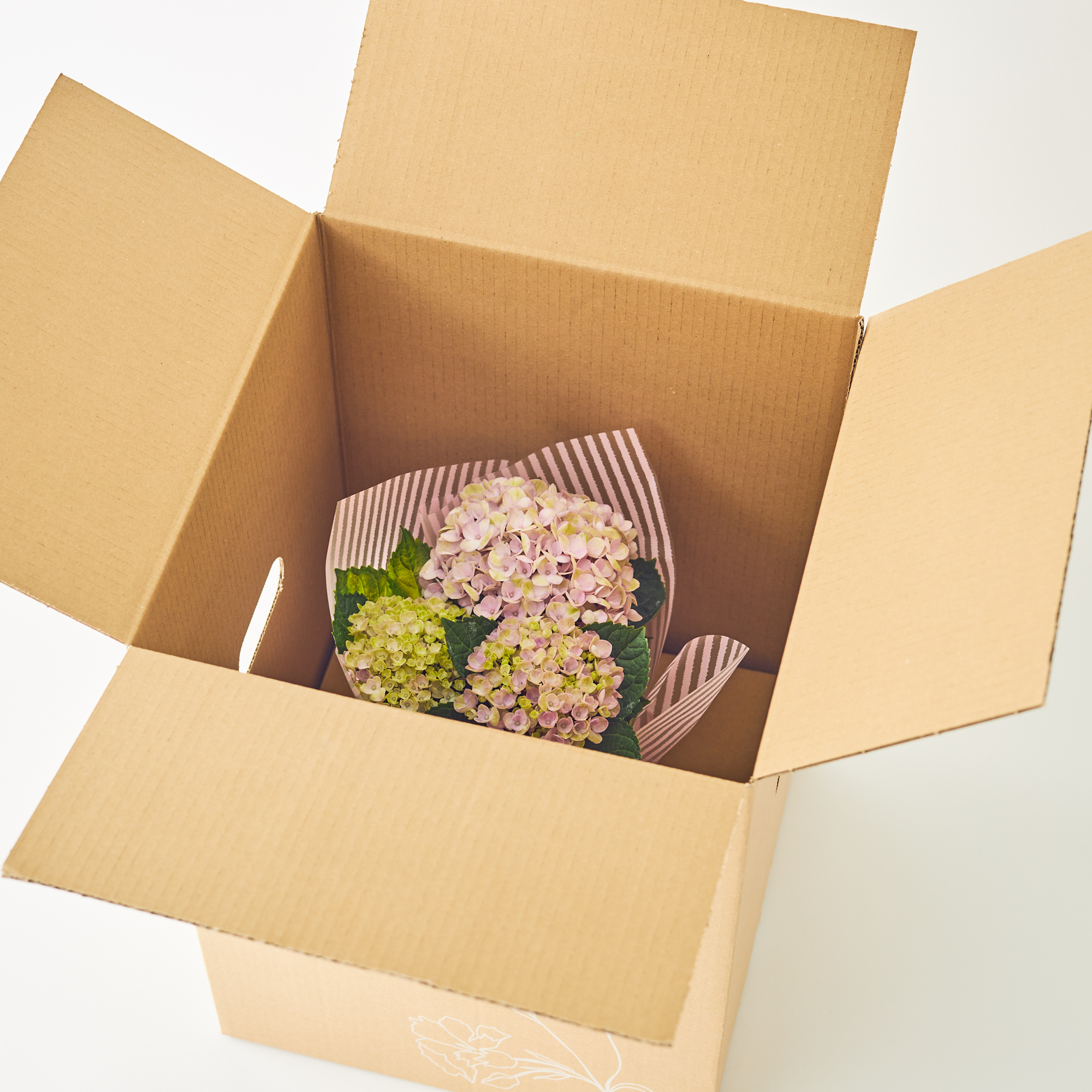 【母の日限定/日比谷花壇】華やかなアレンジメントと選べるひんやりスイーツのセット