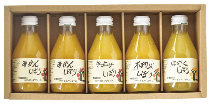 100%ピュアジュース5本ギフトセット