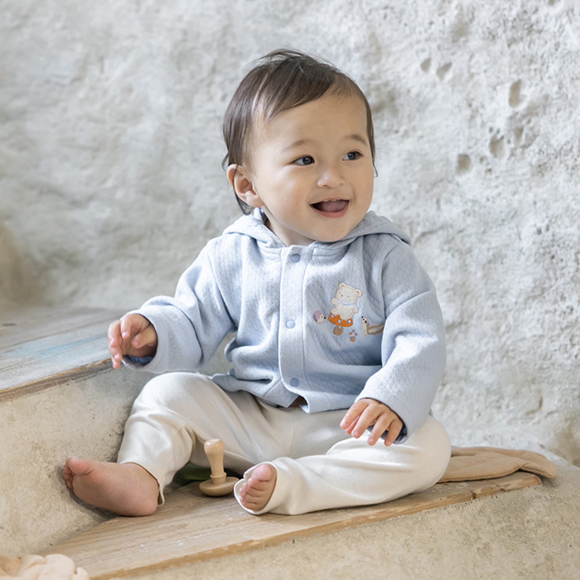 【BOX付ギフト】ギフトセット/パーカー＆ラトル/小さな森