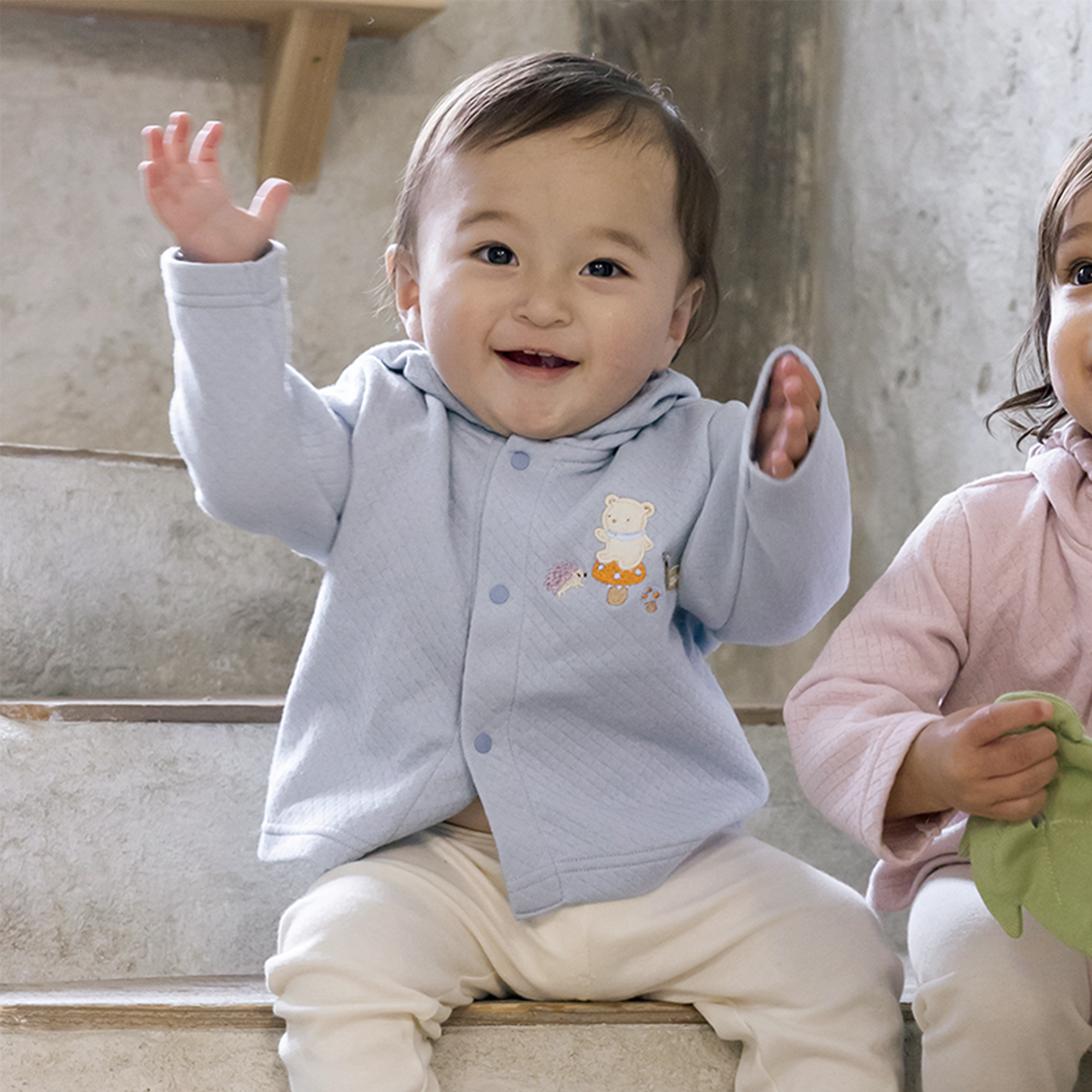 【BOX付ギフト】ギフトセット/パーカー＆ラトル/小さな森