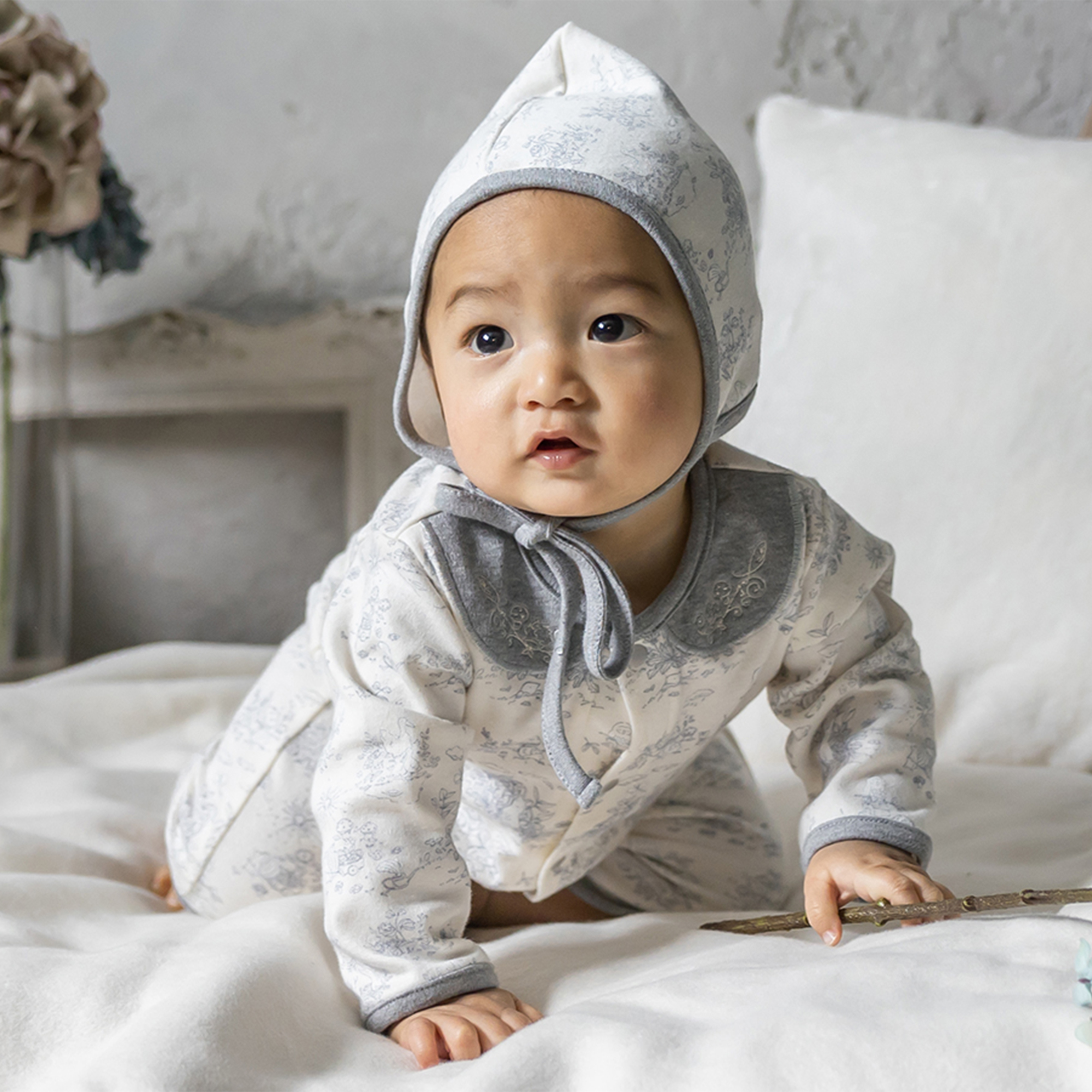 【BOX付ギフト】ギフトセット/2wayドレス＆ぼうし/フレンチガーデン