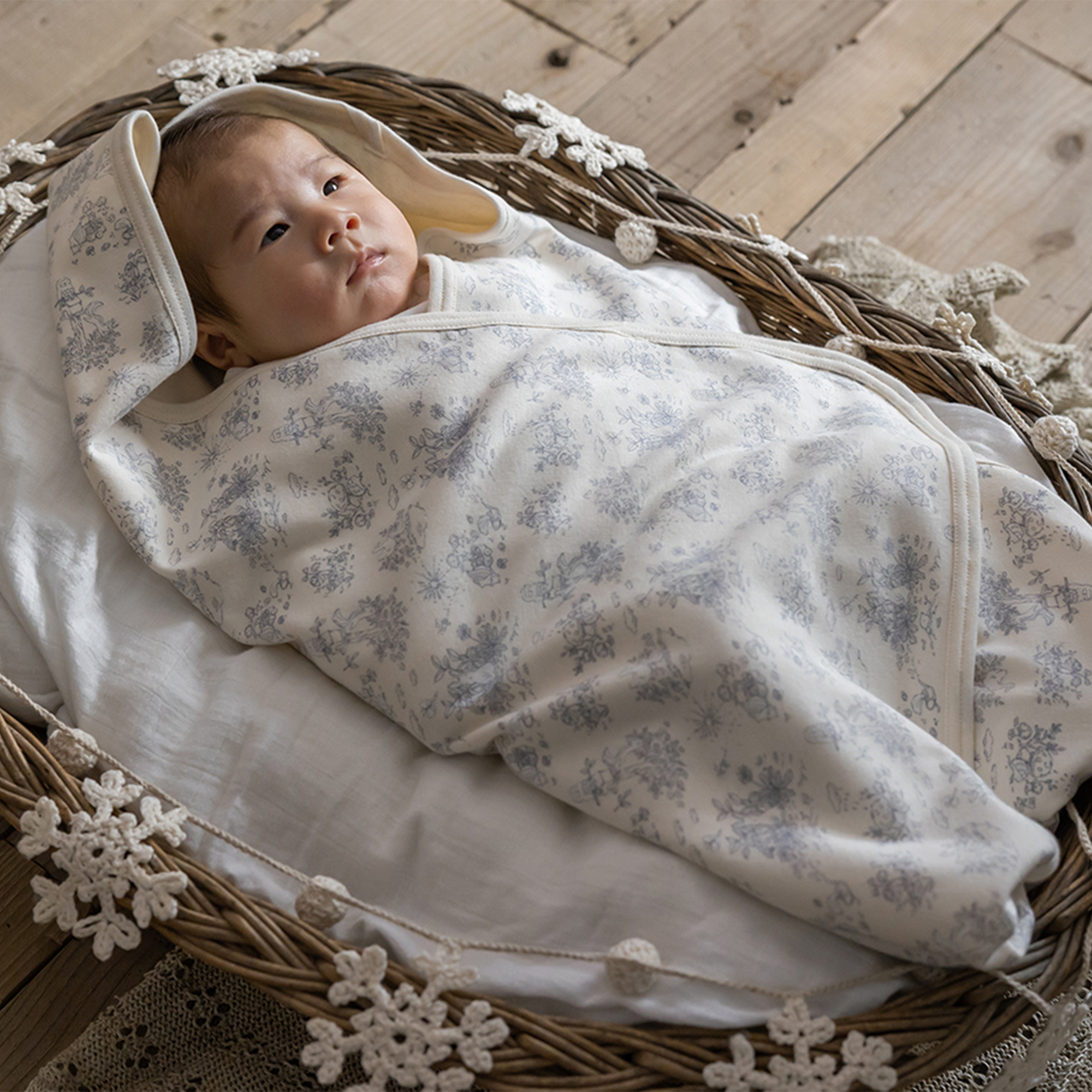 【BOX付ギフト】ギフトセット/ブランケット＆スタイ/フレンチガーデン