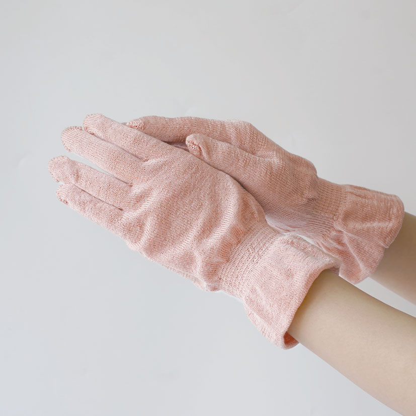 【手荒れや乾燥が気になる方に】シルク100%の手袋