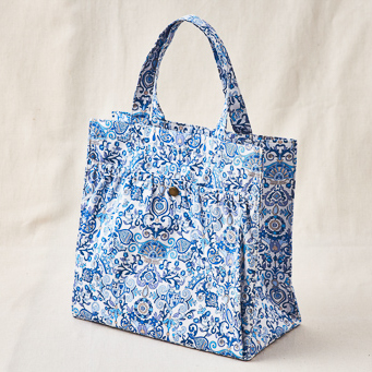 ハンカチ・ポーチ・ランチトート（ブルー）