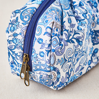 ハンカチ・ポーチ・ランチトート（ブルー）