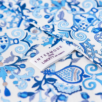 ハンカチ・ポーチ・ランチトート（ブルー）