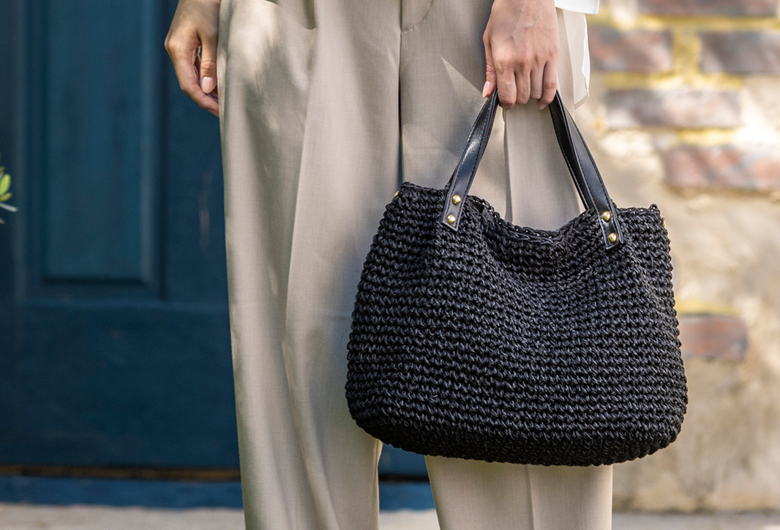 【シリーズ累計8,210個販売】チクチクしない かごバッグ 斜めがけできる ショルダーバッグ 256