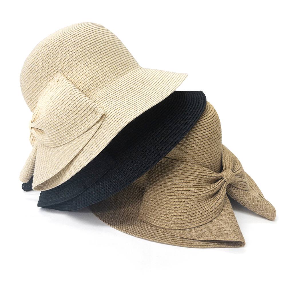 手軽に洗えるブレードバックリボンHAT